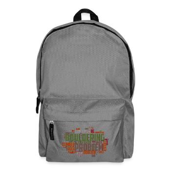 Boulder Word Cloud - Rucksack - Mittelgrau - Vorne