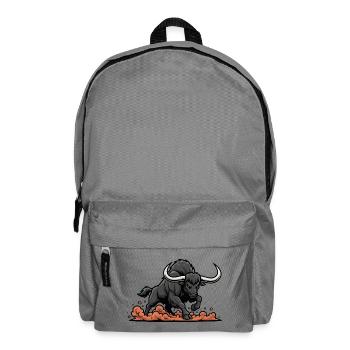 Black Buffalo Charge Maskottchen Buffalo Power - Rucksack - Mittelgrau - Vorne