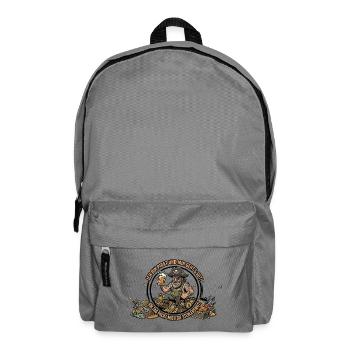Pirat mit Loot und Bier - Rucksack - Mittelgrau - Vorne