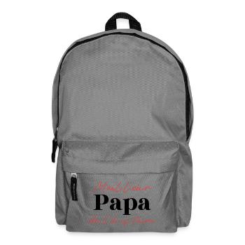 Meilleur Papa de l'histoire - Cadeau Original  - Sac à dos - gris éléphant - Devant