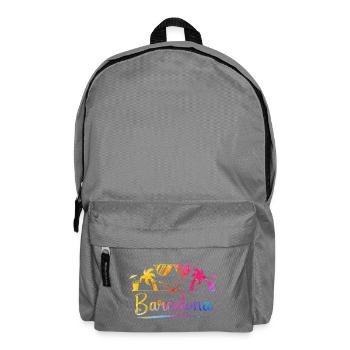 Barcelona Strandpalme Sunset - Rucksack - Mittelgrau - Vorne