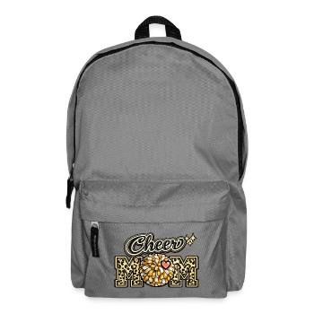 Cheer Mom Leopard Shirt – Muttertagsgeschenk - Rucksack - Mittelgrau - Vorne