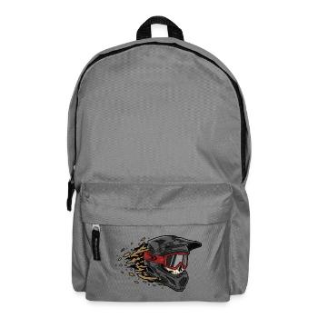 Skull Bicycle MTB Mountain Bike Road Bike Design - Backpack - elephant grey - Front