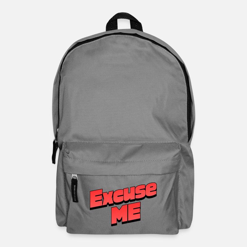 Excusez-moi : graphisme rétro de faute de frappe - Sac à dos - gris éléphant