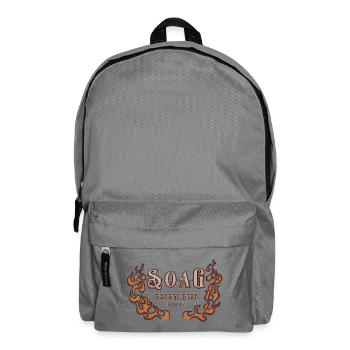 SOAG Garage Gear 1976 Flames Logo - Backpack - elephant grey - Front
