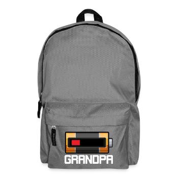 Gadget caméra rétro pixel - Sac à dos - gris éléphant - Devant