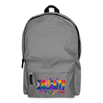 Equality Statement for Pride Fans CSD Outfit - Backpack - elephant grey - Front