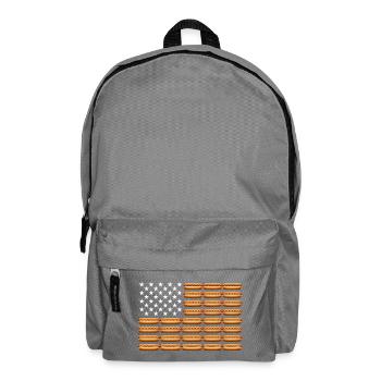 Hot dog du 4 juillet Drapeau américain – Lus - Sac à dos - gris éléphant - Devant