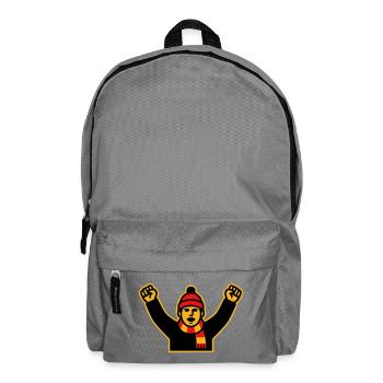 Jubelnder Fussball Fan Icon - Rucksack - Mittelgrau - Vorne