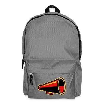 Red Megaphone Ultras Icon - Backpack - elephant grey - Front