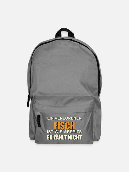 Ein verlorener Fisch ist wie Abseits - Rucksack - Mittelgrau