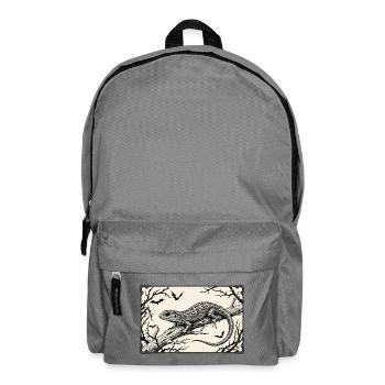 Gotische Eidechse - Rucksack - Mittelgrau - Vorne