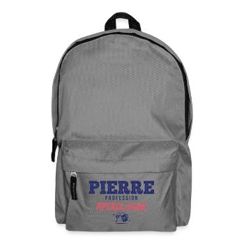 Pierre Aperologue – Lustiges Geschenk - Rucksack - Mittelgrau - Vorne
