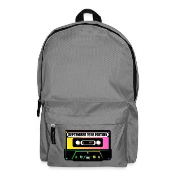 50. Geburtstag September 1976, Musik - Rucksack - Mittelgrau - Vorne