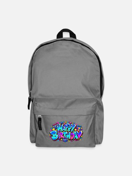Frohes Chanukka-Graffiti: Das Geschenk, das leuchtet! - Rucksack - Mittelgrau