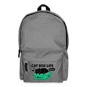 Cat Box Life Katzen Logo - Rucksack - Mittelgrau - Vorne