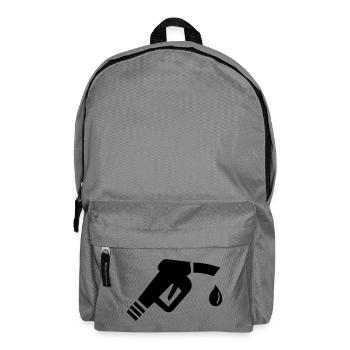 Tankstellen Zapfhahn - Rucksack - Mittelgrau - Vorne