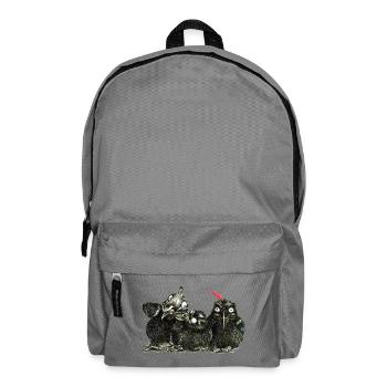trois jeunes kraehen effrontés - Sac à dos - gris éléphant - Devant