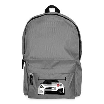 Gtr skyline Autos Tuner Racing Symbol Collage Logo - Rucksack - Mittelgrau - Vorne