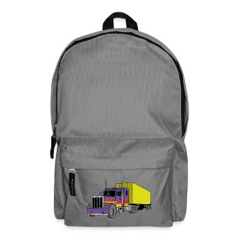 Amerikanischer Lkw - Rucksack - Mittelgrau - Vorne