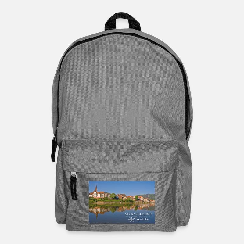 Neckargemünd - Stadt am Fluss - Rucksack - Mittelgrau