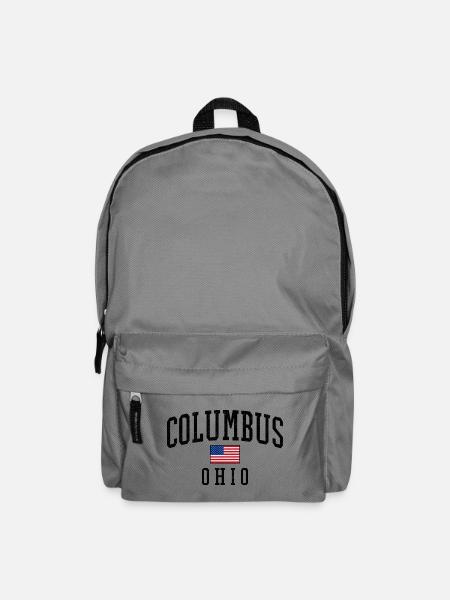 Columbus Ohio USA Flaggenmotiv - Rucksack - Mittelgrau