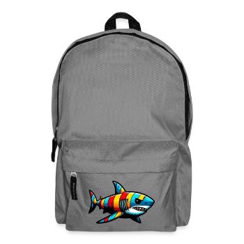 Shark - Backpack - elephant grey - Front