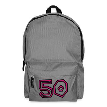 50. 50 YEARS. 50th ANNIVERSARY. 50 YEARS ANNIVERSARY. - Backpack - elephant grey - Front