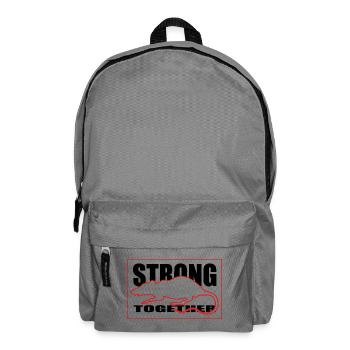 Unity Rodent Silhouette Graphic Tee Red and Black - Backpack - elephant grey - Front