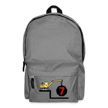 Excavatrice - Sac à dos - gris éléphant - Devant