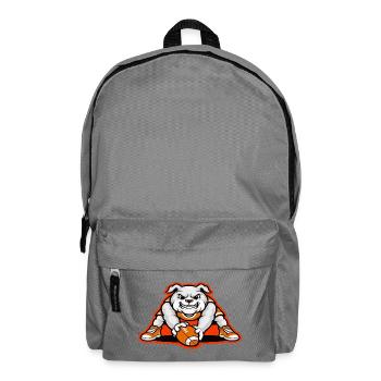 Bulldog Football Power Mascot - Backpack - elephant grey - Front