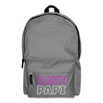 Rave Dad Techno House Electro Festival Hardstyle - Sac à dos - gris éléphant - Devant