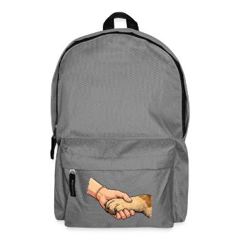 Poignée de main amie des pattes - Sac à dos - gris éléphant - Devant