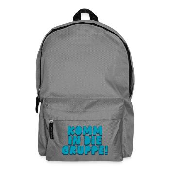 komm in die Gruppe - Rucksack - Mittelgrau - Vorne