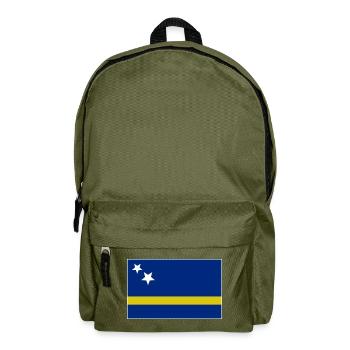 Drapeau de Curaçao - Sac à dos - vert olive - Devant