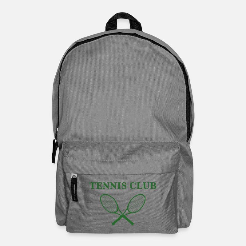 Tennis club emblem with rackets - Backpack - elephant grey
