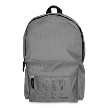 Semer Cultiver Floraison – Outils de jardinage - Sac à dos - gris éléphant - Devant