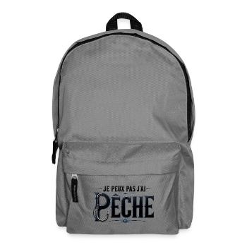 JE PEUX PAS J’AI PÊCHE - Sac à dos - gris éléphant - Devant