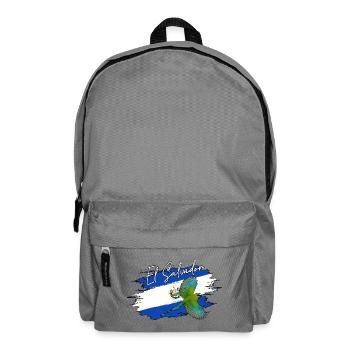 Flag Salvadoran Flag El Salvador Map Salvadoran - Backpack - elephant grey - Front