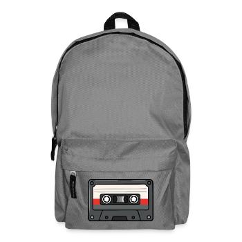 Retro Cassette Tape 80s 90s Nostalgia Vintage Musi - Backpack - elephant grey - Front