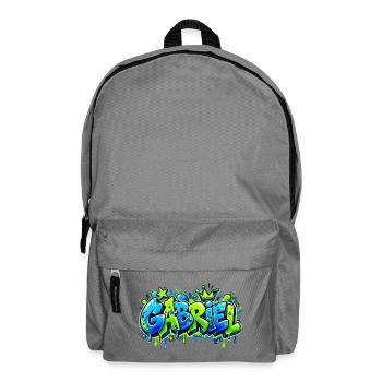 Vorname Gabriel Graffiti: das Geschenk, das rockt! - Rucksack - Mittelgrau - Vorne
