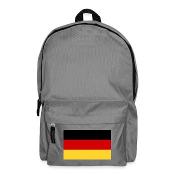 Deutsche Flagge - Rucksack - Mittelgrau - Vorne