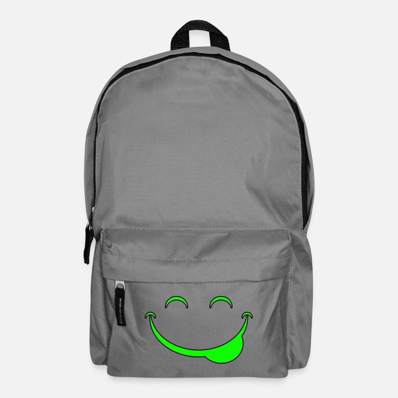 Lustiges Gesicht - Rucksack - Mittelgrau