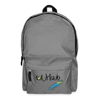 Urlaub mit Surfbrett - Rucksack - Mittelgrau - Vorne