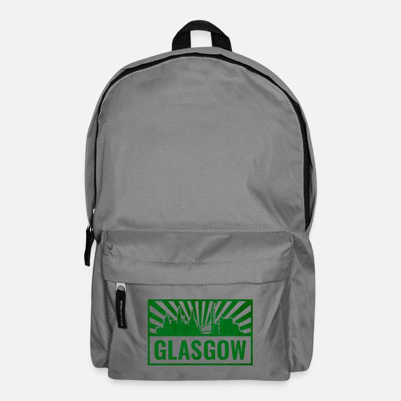 Glasgow Skyline Siebdruck - Rucksack - Mittelgrau