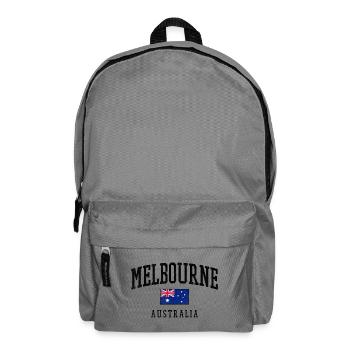 Melbourne, Australie, Conception du drapeau - Sac à dos - gris éléphant - Devant