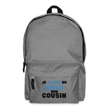 Je Mange Du Niglo Moi Cousin - Sac à dos - gris éléphant - Devant