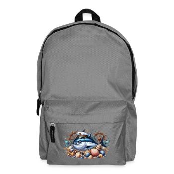 Kapitän Thunfisch - Rucksack - Mittelgrau - Vorne