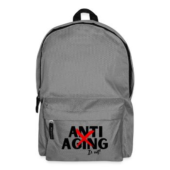 Anti Aging is out, Proving ist die Devise - Rucksack - Mittelgrau - Vorne