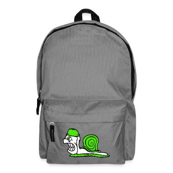 Schnecke Soldat Militär General Helm Krieg Böse - Rucksack - Mittelgrau - Vorne